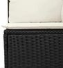 vidaXL Gartensofa-set mit Speicher 9 pcs Schwarz und Creme Poly-Rattan 3356598 Bild 5
