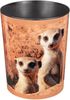 Läufer Papierkorb Motivposter 13 Liter Erdmännchen Bild 3