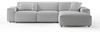 KAWOLA Sofa RANI Ecksofa Cord hellgrau Recamiere rechts 71 x 189 x 299 cm Bild 2