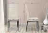 4er Set Esszimmerstühle Mayfair Kunstleder creme Bild 2