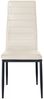 4er Set Esszimmerstühle Mayfair Kunstleder creme Bild 3