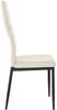 4er Set Esszimmerstühle Mayfair Kunstleder creme Bild 4
