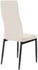4er Set Esszimmerstühle Mayfair Kunstleder creme Bild 5
