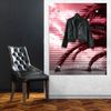 Queence Garderobe - "California 1986" Druck auf hochwertigem Arcylglas inkl. Edelstahlhaken und Aufhängung, Format: 100x120cm Bild 2