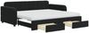 vidaXL Tagesbett Ausziehbar mit Schubladen Schwarz 90x190 cm Samt 3197016 Bild 2