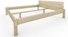 Pfostenbett Massivholzbett (Fichte) "Daybett" 180 x 200 cm 38 cm Holzbett 300kg Bild 2