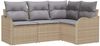 vidaXL Gartensofa-set mit Speicher 4 pcs Beige Poly-Rattan 3354349 Bild 2