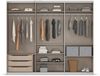 rauch Kleiderschrank, Schwebetürenschrank KULMBACH, 3-türig, 1 Spiegeltüre, inkl. Türdämpfer und weiterem Zubehör, Hochglanz Effektgrau/Grau metallic, 271 x 231 x 62 cm Bild 5