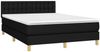 vidaXL Boxspringbett mit Matratze & LED Schwarz 140x200 cm Stoff 3134039 Bild 3