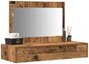 Schminktisch, Kosmetiktisch mit Speicher Braun 100 x 40 x 70 cm Holzwerkstoff Bild 3