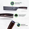 Küchenkompane Asiamesser Profi Nakiri Messer – 18 cm – Edelstahl in Damast-Optik – Inkl. Box Bild 3