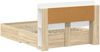 vidaXL Bettgestell mit Stauraum mit Kopfteil Sonoma-Eiche 150 x 200 cm 3433882 Bild 5