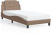 vidaXL Bettgestell mit LED ohne Matratze "Zadar" Cappuccino-Braun 100x200 cm 3214093 Bild 5