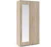 Garderoben-Set CLEO, Moderner Kleiderschrank mit Polsterplatten und Schuhschrank – Ideal für Flur und Eingangsbereich (Sonoma Eiche, Trinity 02), 185 x 40 x 190 cm Bild 2