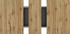 Esstisch aus MDF, ausziehbar mit Stauraum, 110-140 x 80 x 75 cm, Schwarz/Natur Bild 4