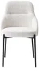 Vente-unique - LIAMONA Stuhl Stoff Weiß - B 59 cm x H 84 cm x L 53 cm Bild 3