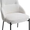 Vente-unique - LIAMONA Stuhl Stoff Weiß - B 59 cm x H 84 cm x L 53 cm Bild 5