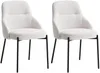 Vente-unique - LIAMONA Stuhl Stoff Weiß - B 59 cm x H 84 cm x L 53 cm Bild 2