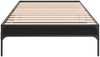 vidaXL Bettgestell Schwarz 100x200 cm Holzwerkstoff und Metall 845026 Bild 4