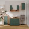 Badspiegelschrank Irma Grün/Goldkraft Eiche 80.1 x 55 cm Vicco Bild 4
