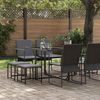 vidaXL Garten Essgruppe 9 pcs Schwarz Stahl 3335863 Bild 3