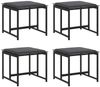 vidaXL Garten Essgruppe 9 pcs Schwarz Stahl 3335863 Bild 5