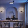 s.luce Ring Air LED Wand- & Deckenleuchte Ø 40cm rund indirekt Schwarz, Gold Bild 4