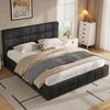 180x200 gepolstertes Plattformbett, Schwarz Bild 2