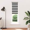 vidaXL Doppelrollo Schwarz 65x200 cm Stoffbreite 60,9 cm Polyester 4014254 Bild 2