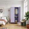 Kleiderschrank Esteli 170 x 80 x 45 cm Stahl Hellviolett [en. casa] Bild 4