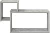 vidaXL Wandregal Wandhalterung Betongrau 55 x 15 x 35 cm Holzwerkstoff 8012111 Bild 3
