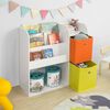 SoBuy KMB37-W Kinderregal, Spanplatte, Melamin, Weiß, 89 x 88 x 35 cm Bild 4