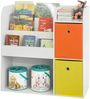 SoBuy KMB37-W Kinderregal, Spanplatte, Melamin, Weiß, 89 x 88 x 35 cm Bild 5