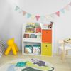 SoBuy KMB37-W Kinderregal, Spanplatte, Melamin, Weiß, 89 x 88 x 35 cm Bild 2