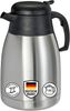 mucHome Isolierkanne Thermoskanne 1,5L Edelstahl Doppelwandig Kaffeekanne Einhandbedienung, 1,5 l Bild 4