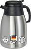 mucHome Isolierkanne Thermoskanne 1,5L Edelstahl Doppelwandig Kaffeekanne Einhandbedienung, 1,5 l Bild 5