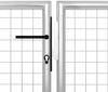 vidaXL Gartentor aus Stahl 400 x 75 cm Silber 144346 Bild 3