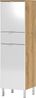 Germania Schrank 8532-552 GW-Mauresa, in Eiche/Weiß, Fronten in Hochglanz, 34 x 120 x 34 cm (BxHxT) Bild 4
