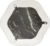 vidaXL Beistelltisch 2 Ablagen Transparent Schwarz 38 x 38 x 50 cm Hartglas [322792] Bild 3