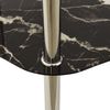 vidaXL Beistelltisch 2 Ablagen Transparent Schwarz 38 x 38 x 50 cm Hartglas [322792] Bild 4