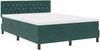 vidaXL Boxspringbett mit Matratze Dunkelgrün 140 x 190 cm Samt 3339107 Bild 4