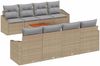 vidaXL Gartensofa-set 9 pcs Beige und Hellgrau Poly-Rattan 3356474 Bild 2