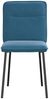 vidaXL Esszimmerstühle 4 Stk. Blau Samt 3315319 Bild 4