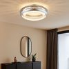 Schicke 40W LED Esszimmer Deckenleuchte aus Chrom Bild 3