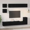 vidaXL TV-Schrankset 8 pcs Schwarz Eichen-Optik Holzwerkstoff 3393166 Bild 4