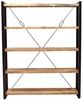 Bücherregal Retro 140x200x35 aus indischem Mango-Massivholz Bild 4