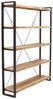 Bücherregal Retro 140x200x35 aus indischem Mango-Massivholz Bild 5