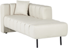 Chaiselongue veganes Kunstleder cremeweiß linksseitig LANNILS Bild 4
