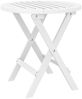 Gartentisch Klappbar, Balkontisch Weiß Ø 46 cm Massivholz Akazie Bild 2