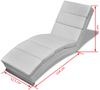 vidaXL Chaiselongue Weiß Kunstleder 240712 Bild 5